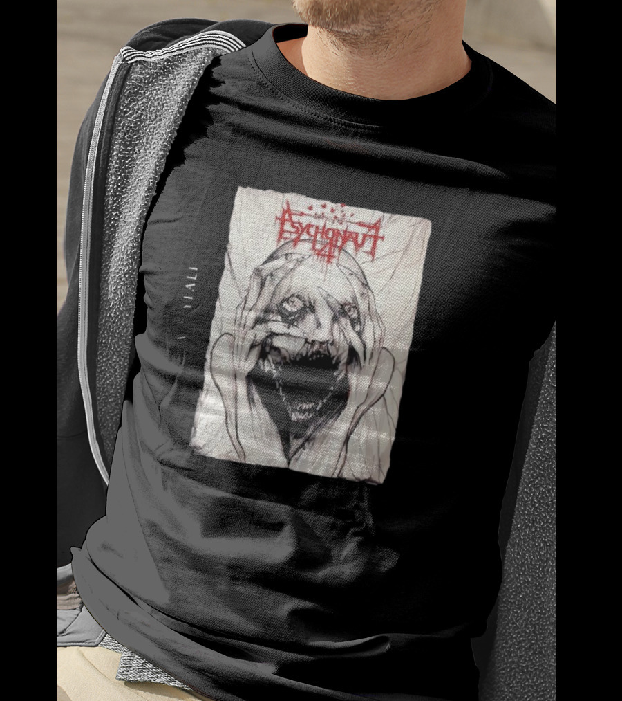 Psychonaut 4 Band Disturbed Face Artwork V Diali T-Shirt