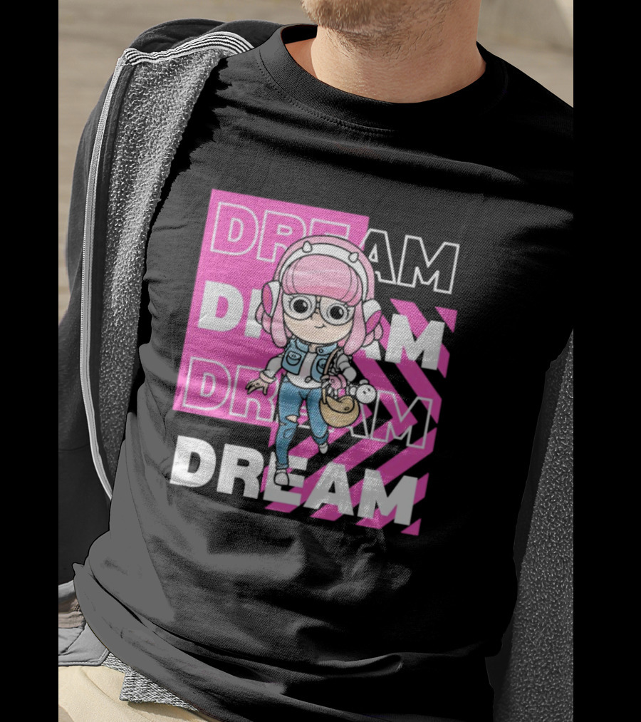 Dream Remix Pink Headphones Girl T-Shirt