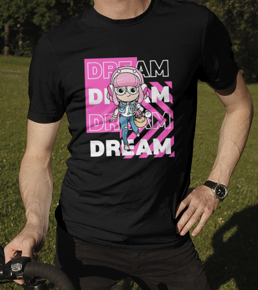 Dream Remix Pink Headphones Girl T-Shirt