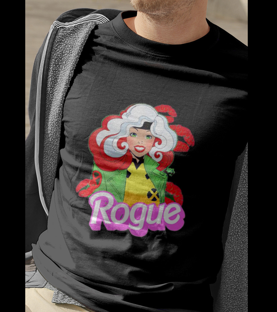 Rogue Barbie Doll X-Men Lips T-Shirt