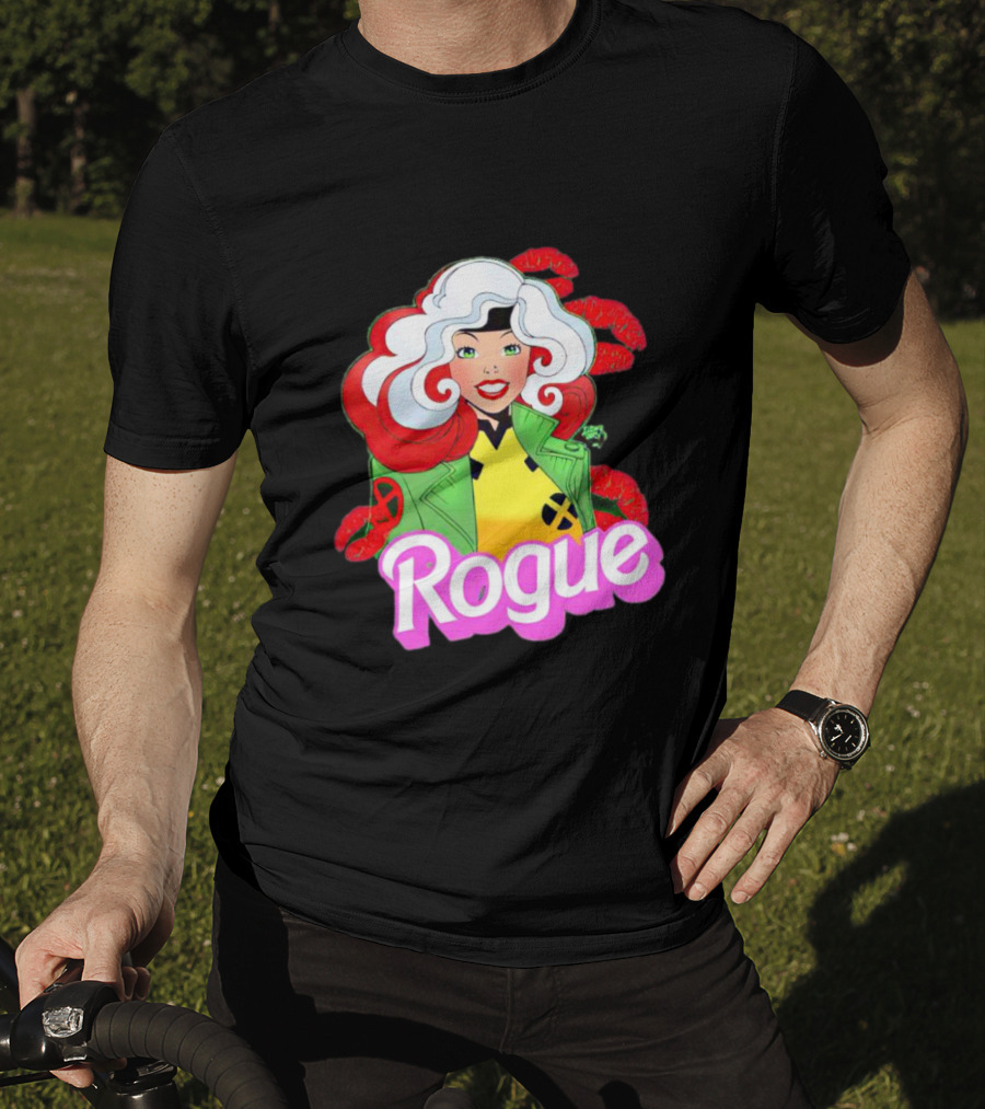 Rogue Barbie Doll X-Men Lips T-Shirt