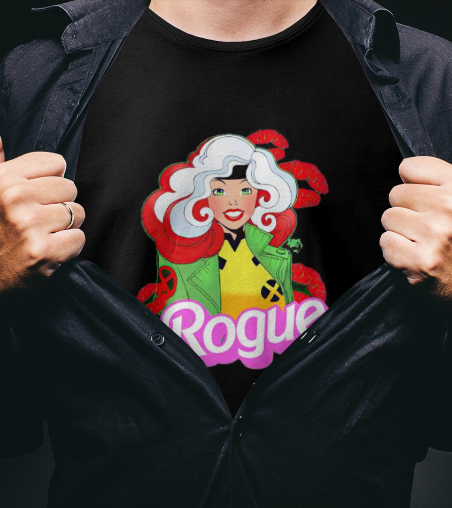 Rogue Barbie Doll X-Men Lips T-Shirt