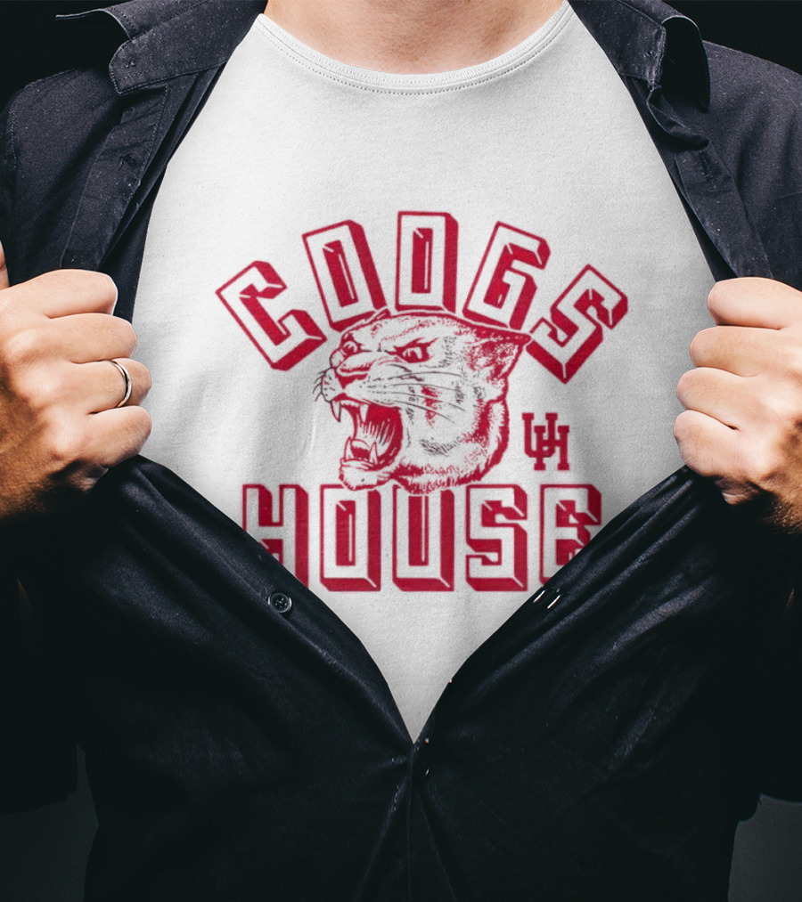 COOGS HOUSE UH COUGARS Roaring Panther T-Shirt