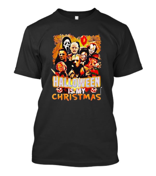 Halloween Is My Christmas Horror Movies Icons T-Shirt