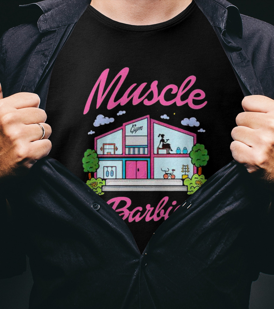 Muscle Barbie Gym House Fitness T-Shirt