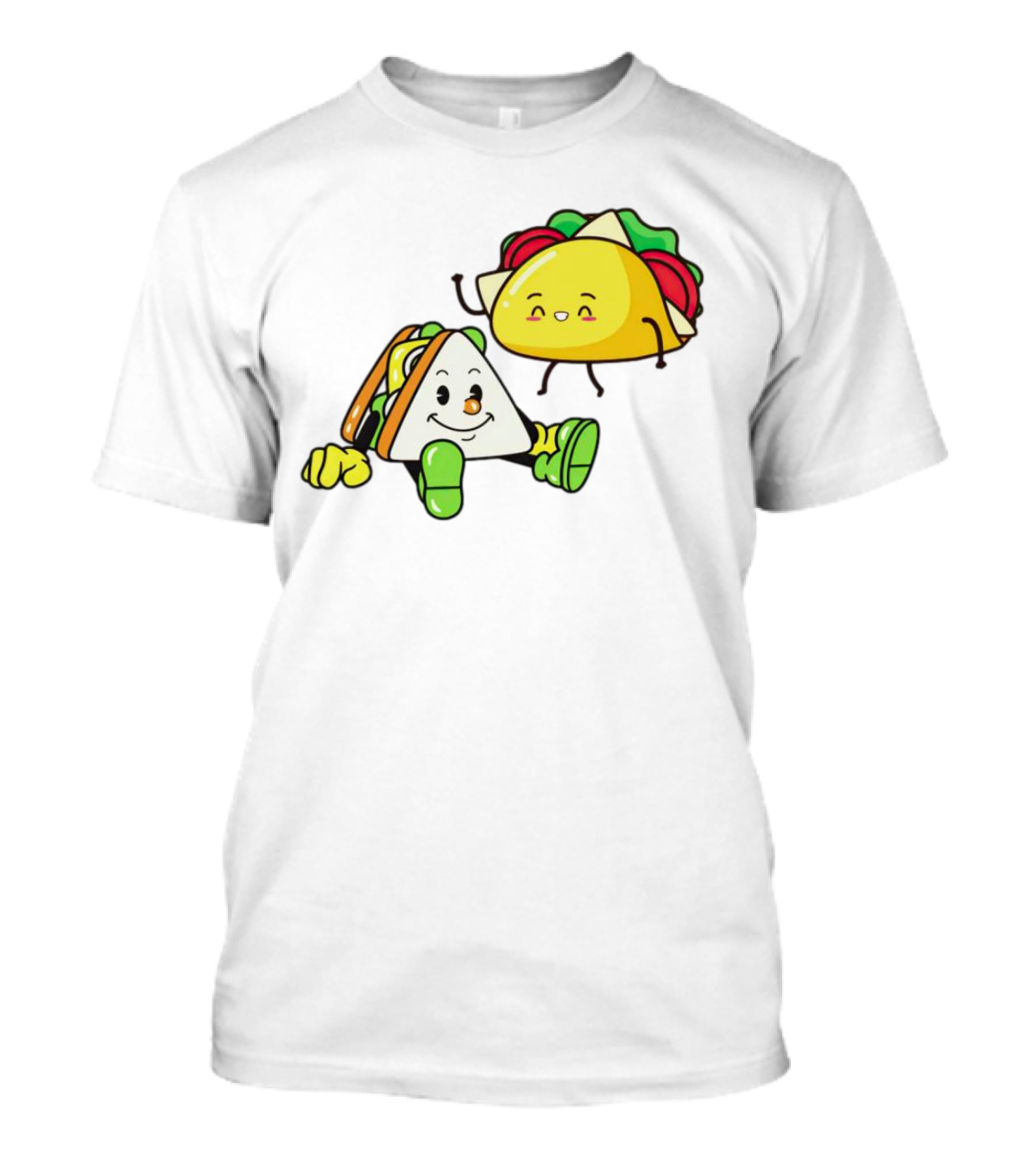 Tacos Friendship Day Happy Taco And Sandwich Duo T-Shirt