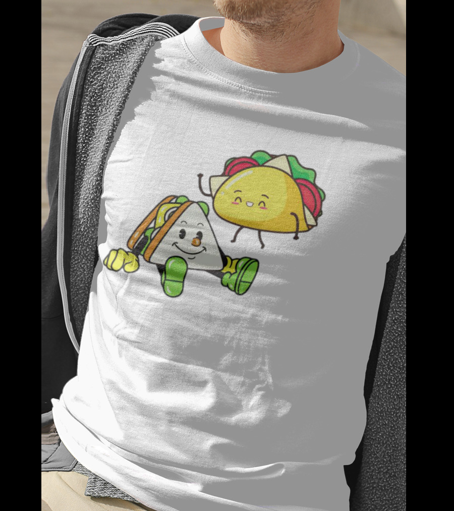 Tacos Friendship Day Happy Taco And Sandwich Duo T-Shirt