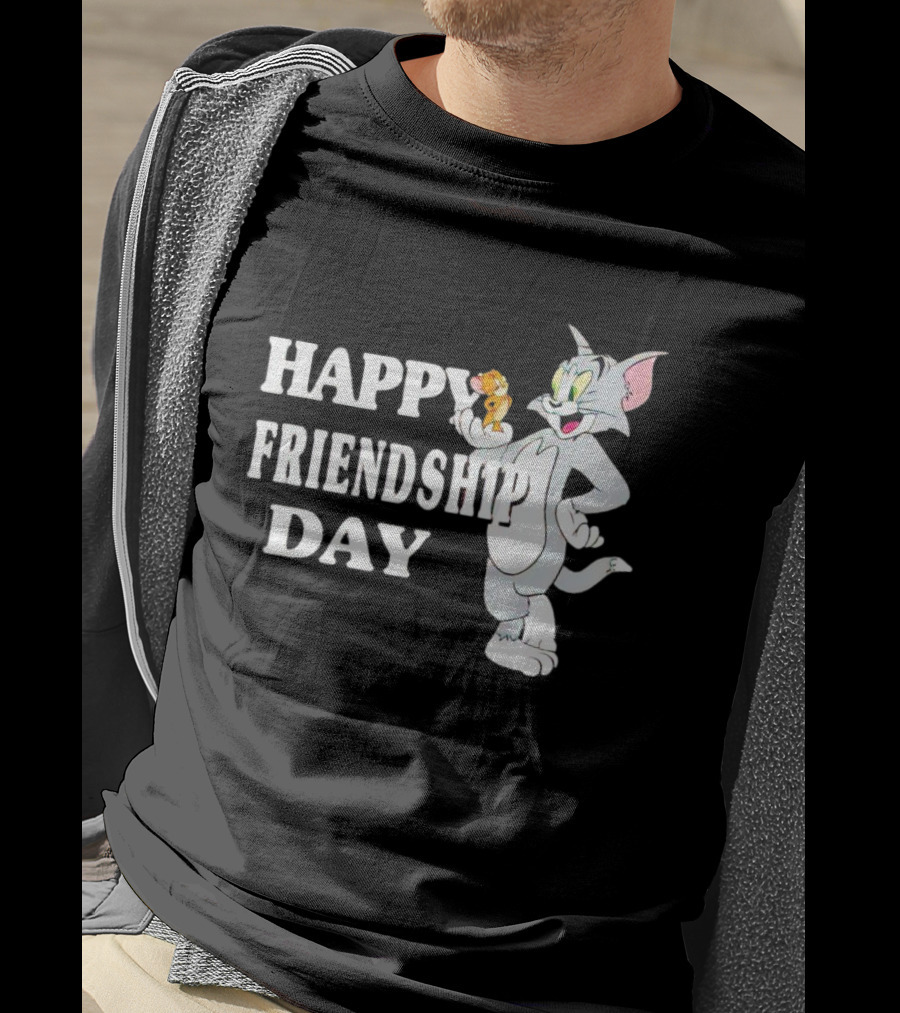Tom And Jerry Happy Friendship Day T-Shirt