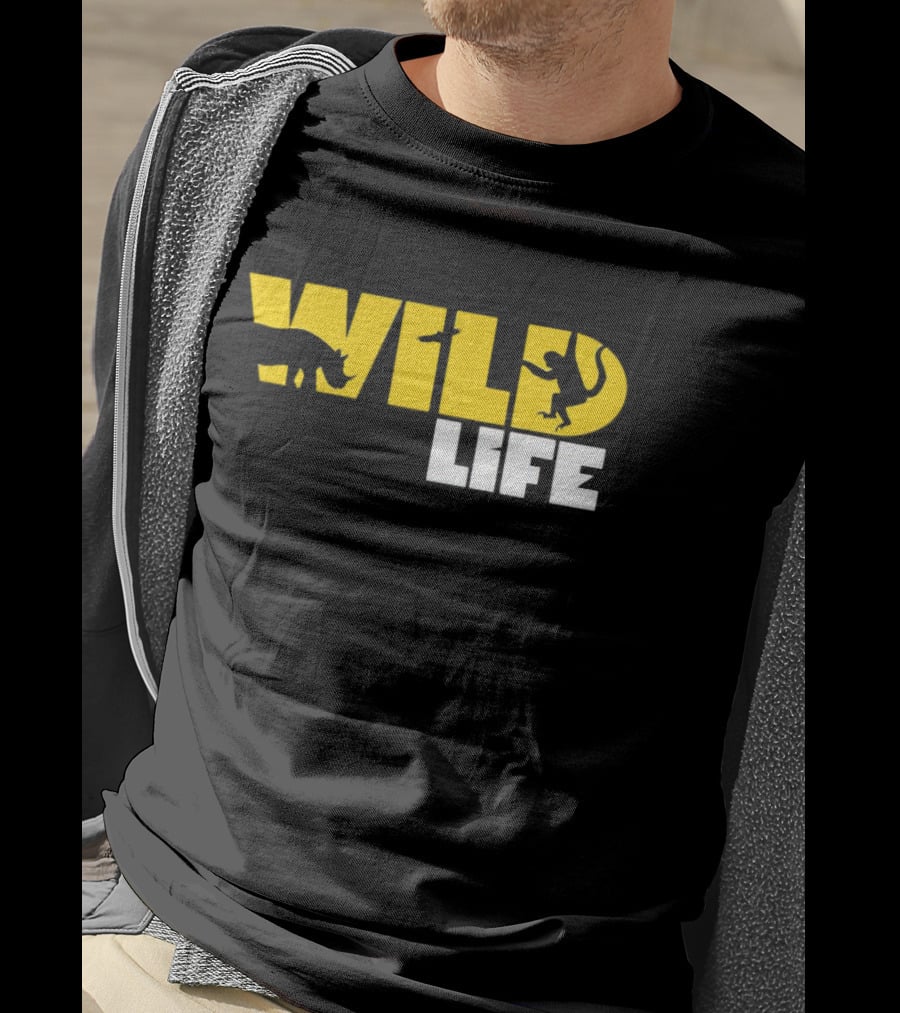 Wild Life Rhino Monkey T-Shirt