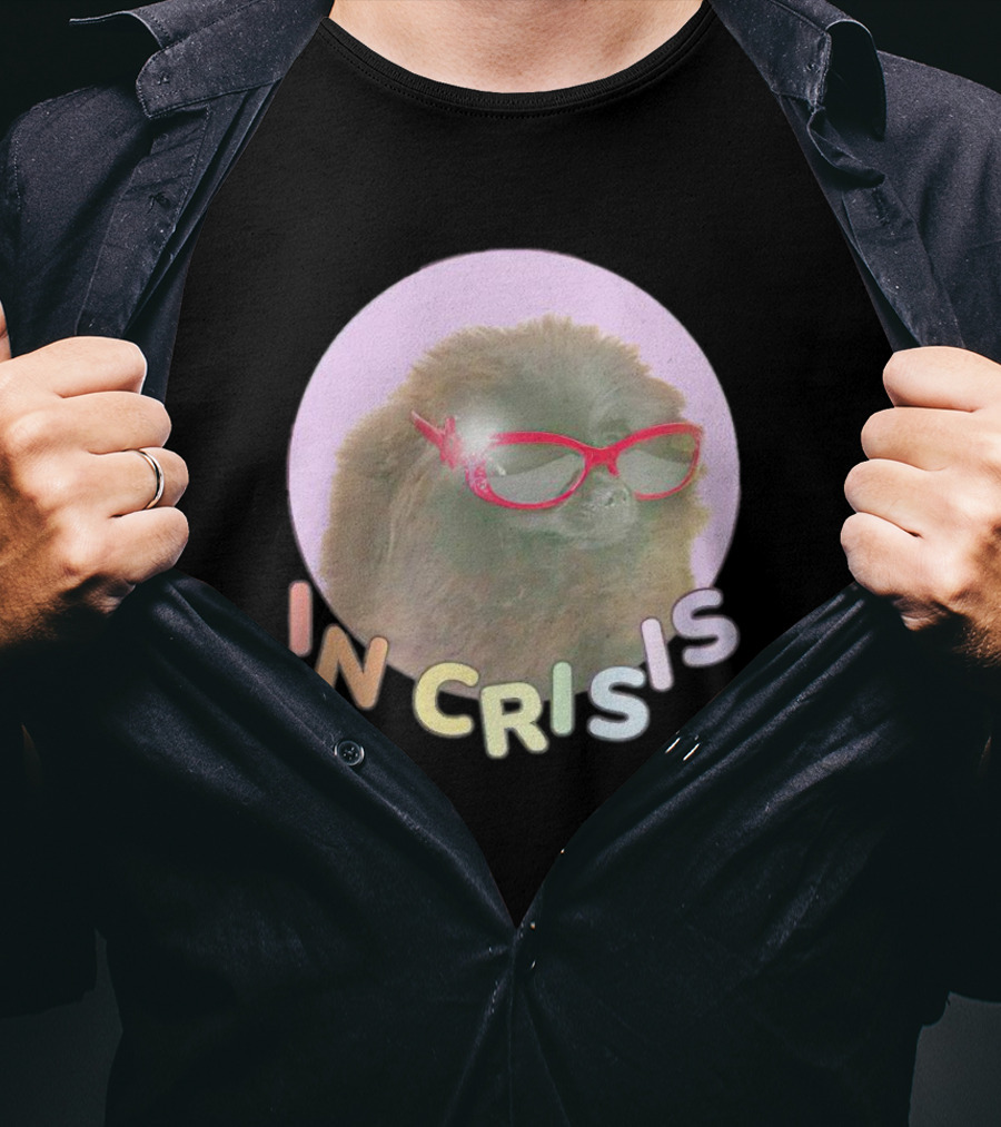 Dog In Crisis With Glasses T-Shirt