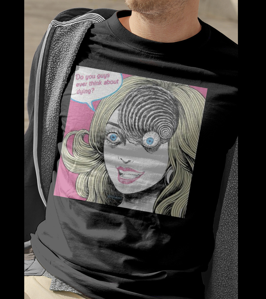 Junji Ito Barbie Do You Guys Ever Think About Dying Manga Horror Mashup T-Shirt
