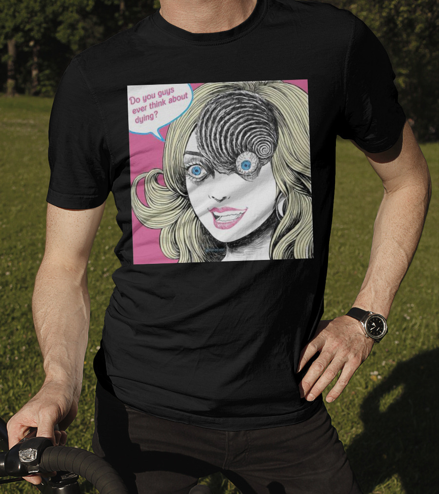 Junji Ito Barbie Do You Guys Ever Think About Dying Manga Horror Mashup T-Shirt