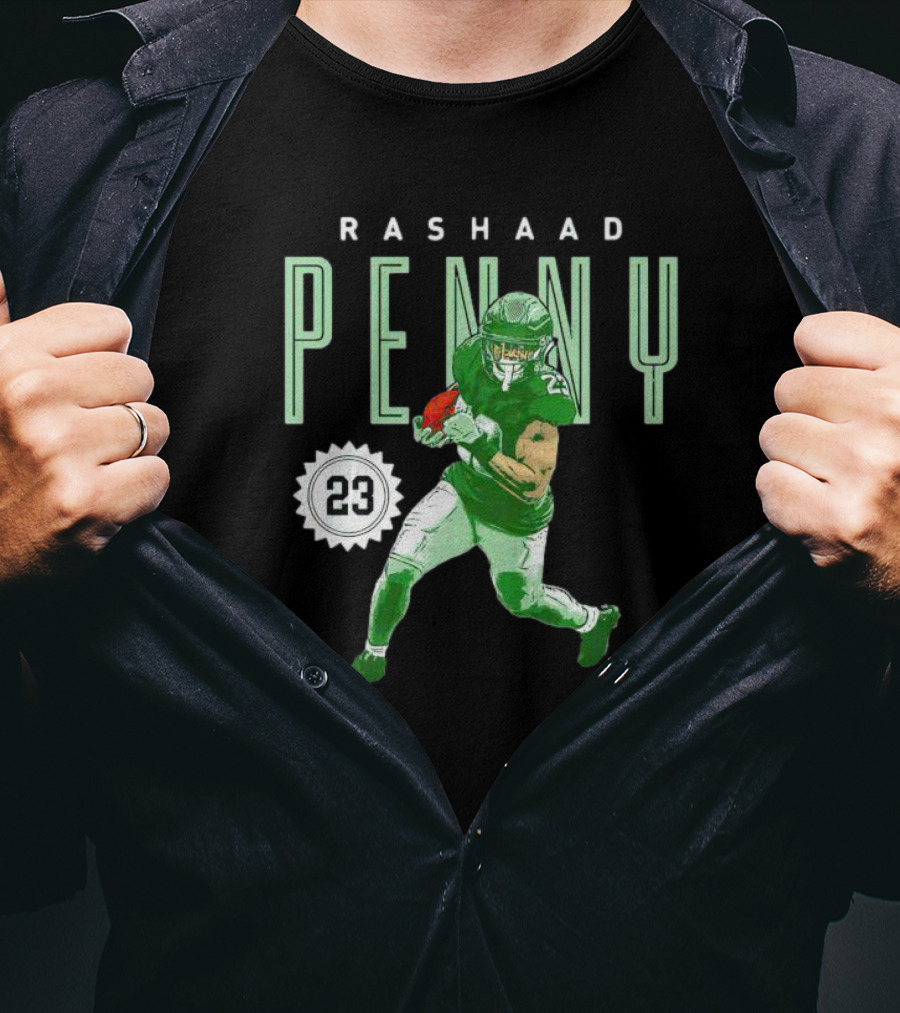 Rashaad Penny Philadelphia 23 Football Run T-Shirt