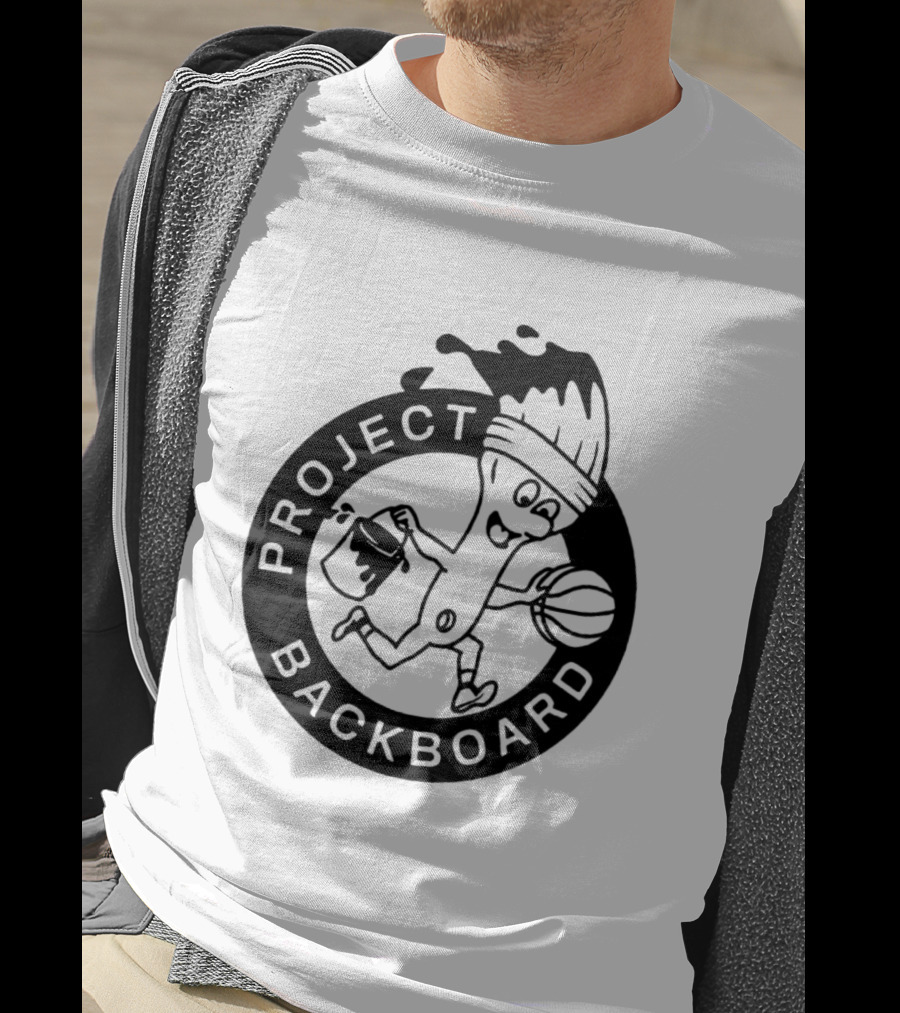 Project Backboard Paint Brush Basketball T-Shirt