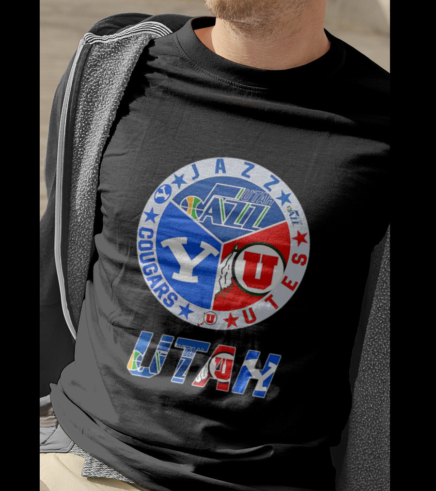 Jazz Cougars Utes Utah Sports Team T-Shirt