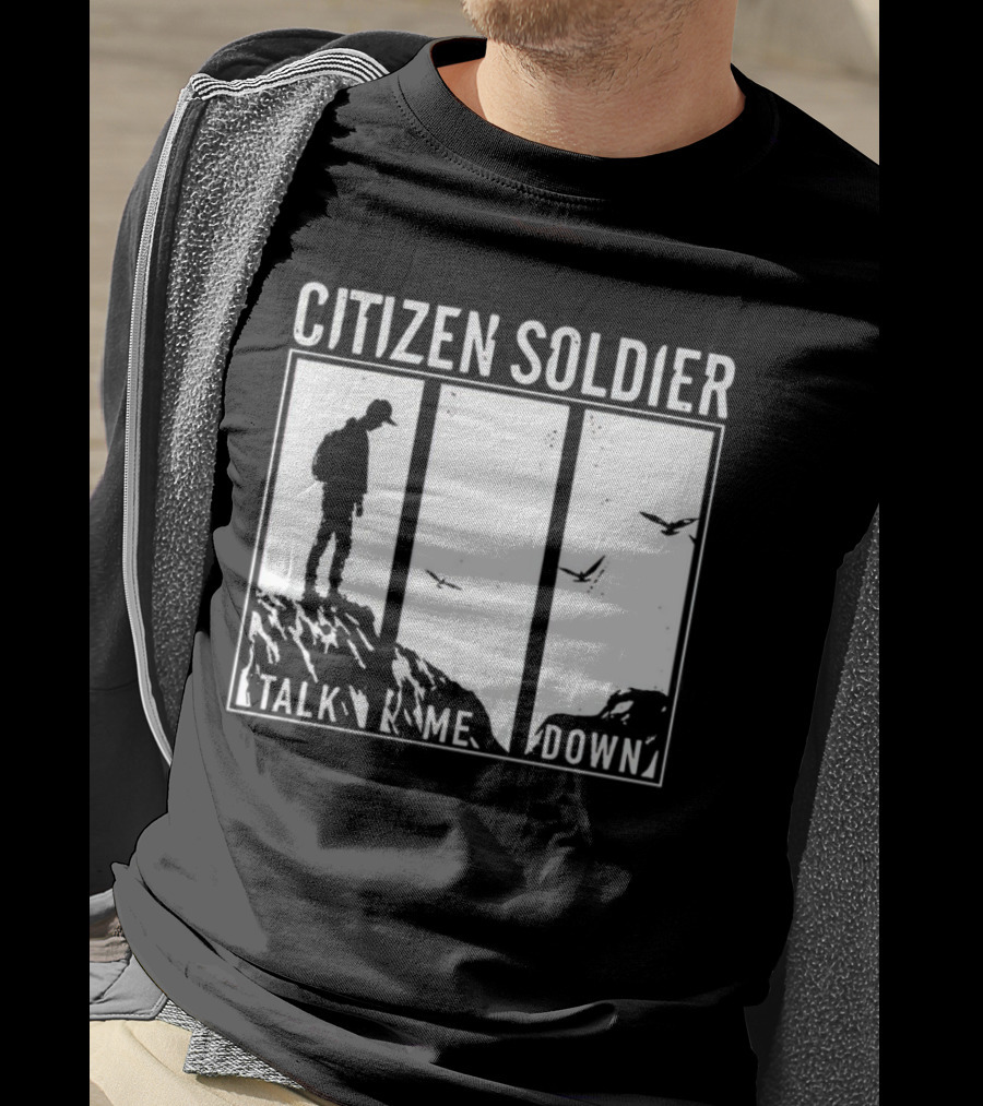Citizen Soldier Talk Me Down Silhouette With Birds T-Shirt