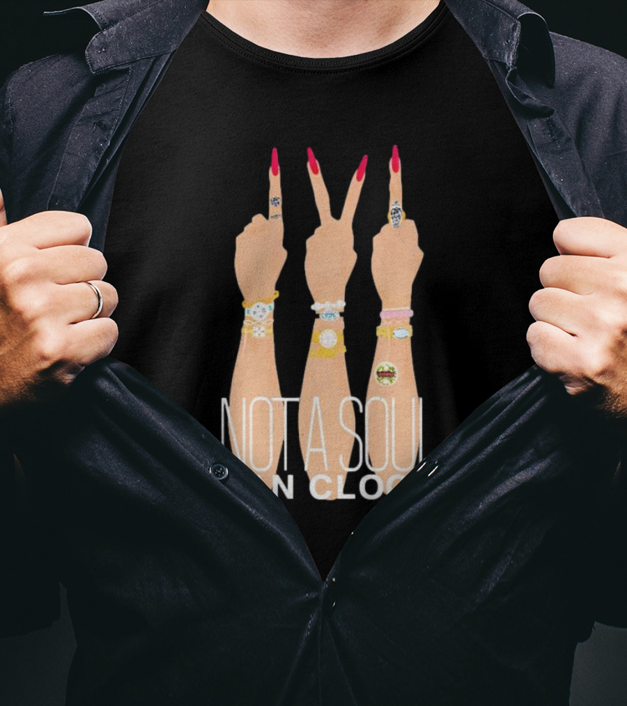 Monica Beverly Hillz Not A Soul Can Clock Hands T-Shirt