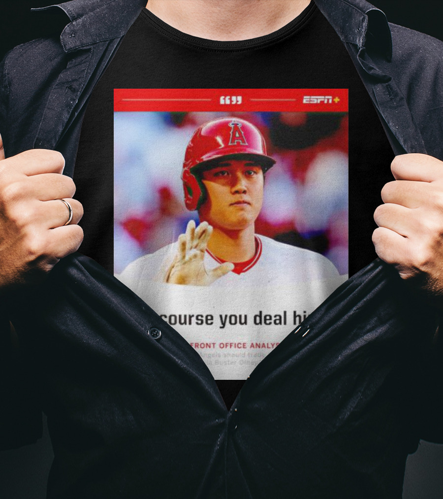 ESPN+ Shohei Ohtani MLB Front Office Analysts Trade Discussion T-Shirt