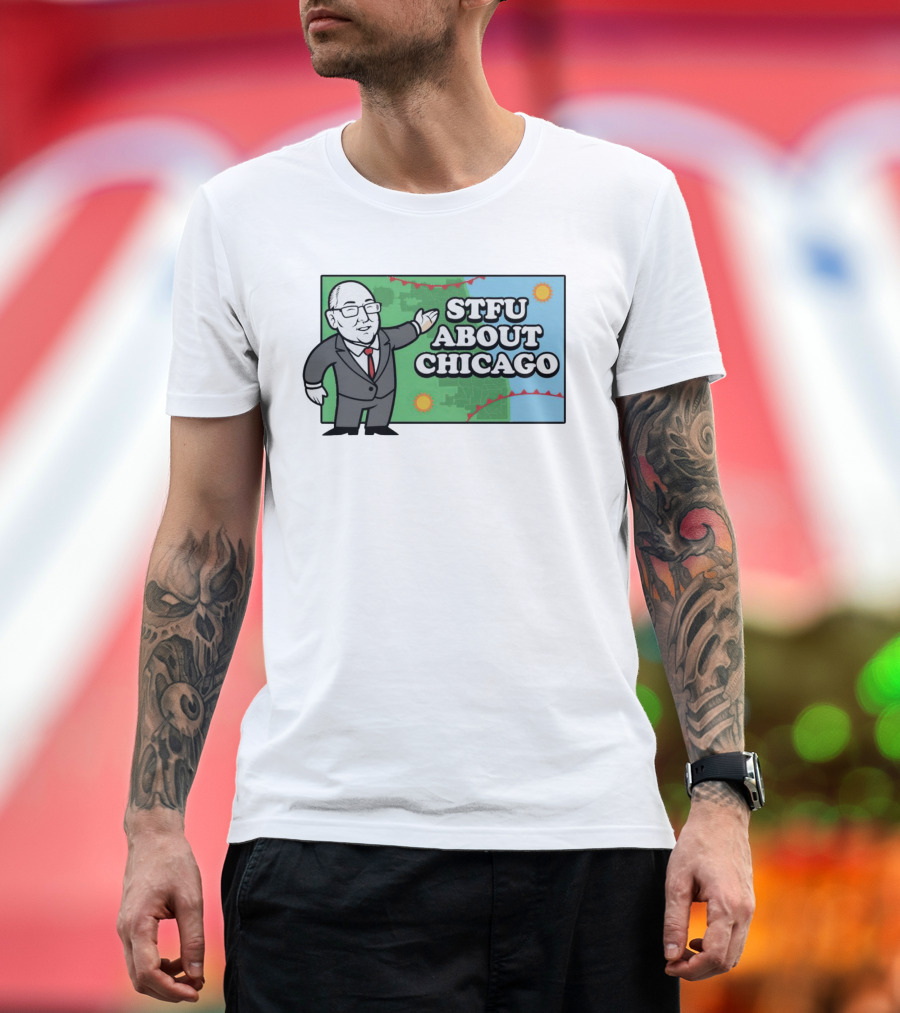 STFU About Chicago Weather Map Presenter T-Shirt