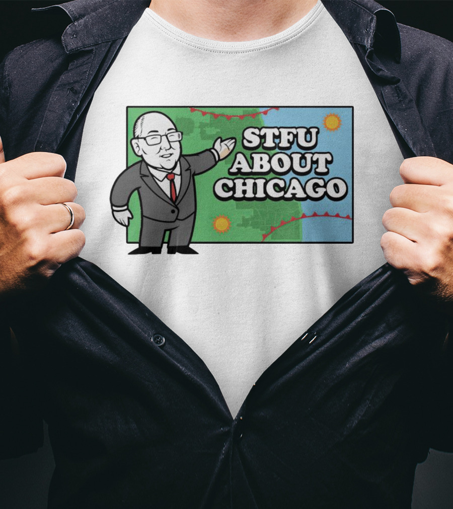 STFU About Chicago Weather Map Presenter T-Shirt
