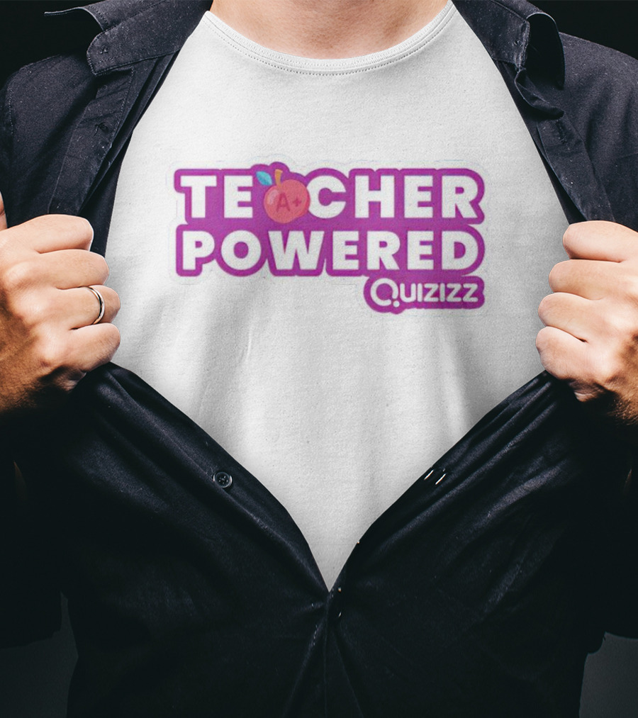 Teacher Powered Quizizz A+ Apple T-Shirt