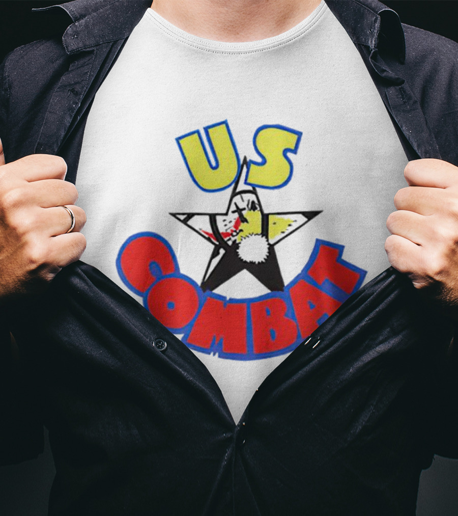 US Combat Star Fighter Power T-Shirt