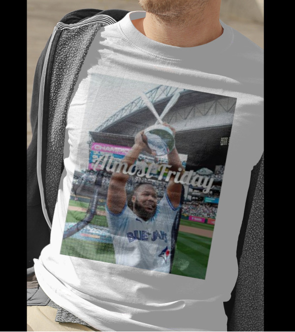 Almost Friday Vladimir Guerrero Jr. Champion Toronto Blue Jays T-Shirt