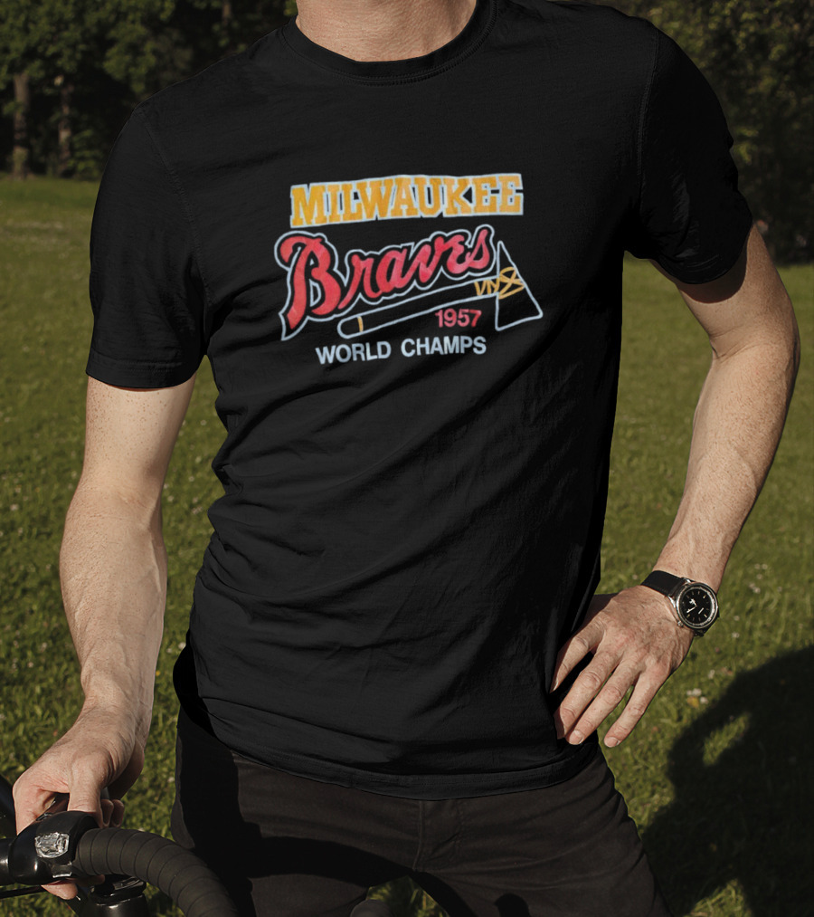 Milwaukee Braves World Champs 1957 T-Shirt