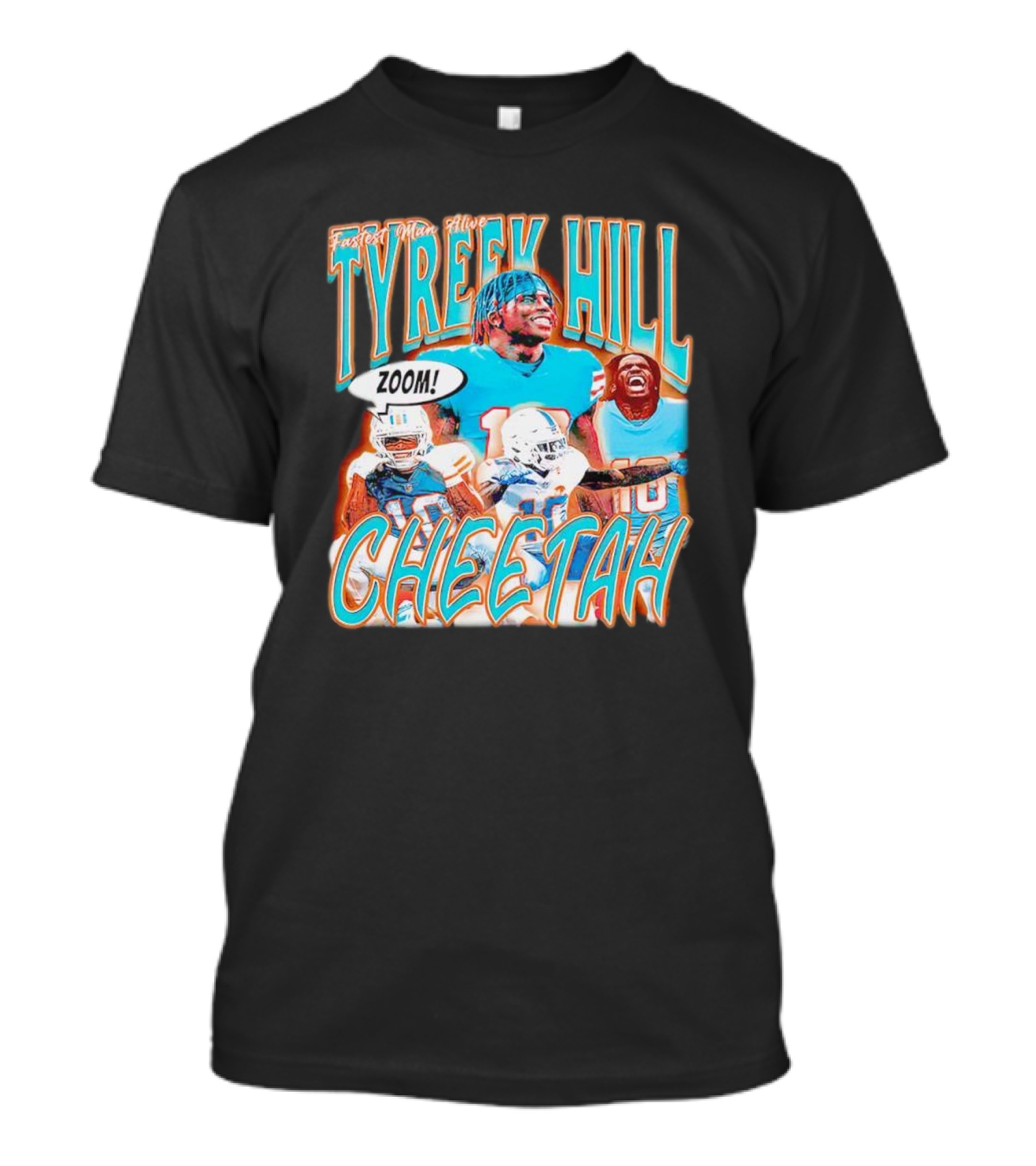 Fastest Man Alive Tyreek Hill Cheetah Zoom T-Shirt
