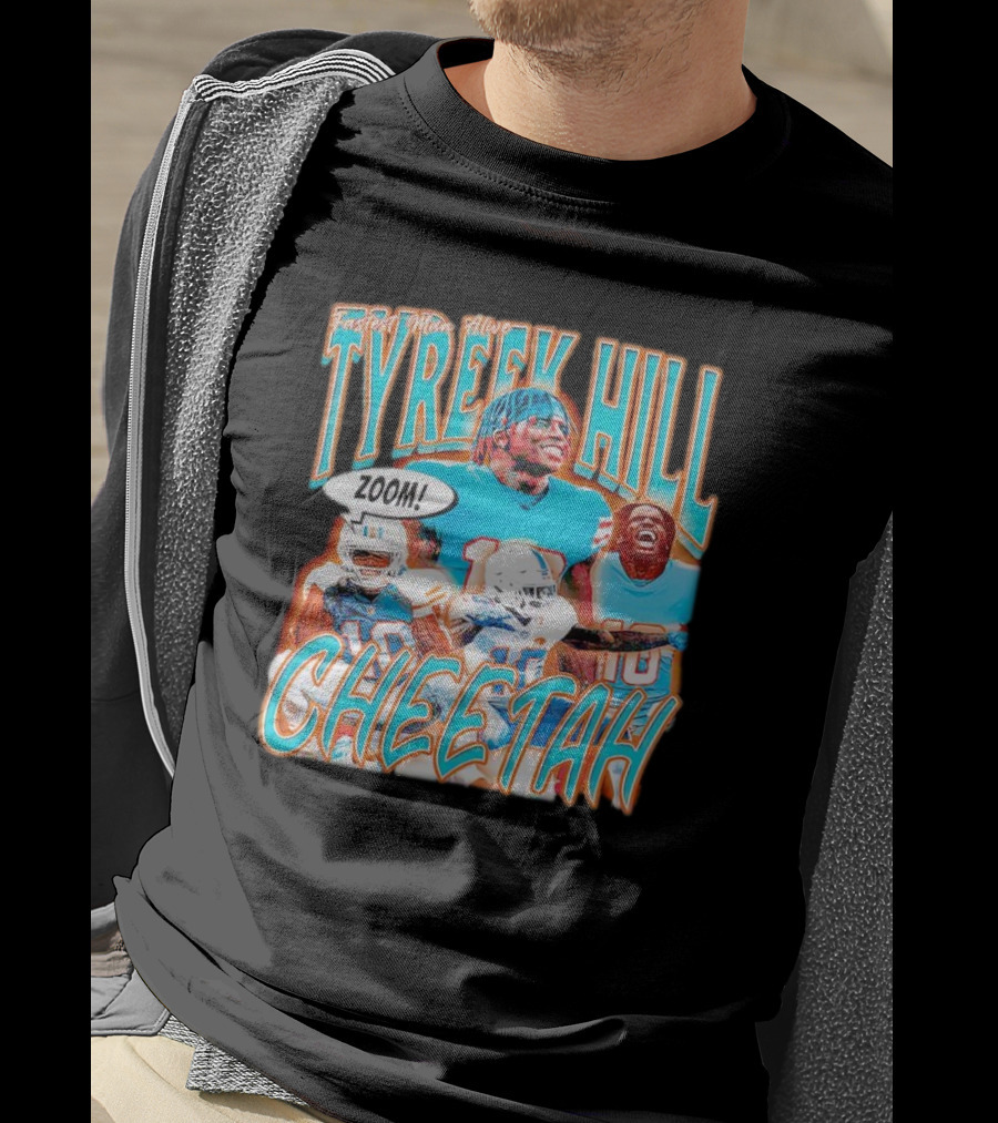Fastest Man Alive Tyreek Hill Cheetah Zoom T-Shirt