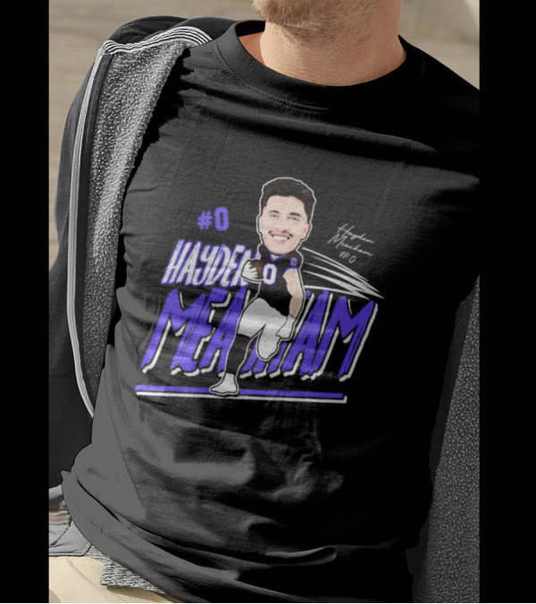 0 Hayden Meachem Weber State Tight End T-Shirt