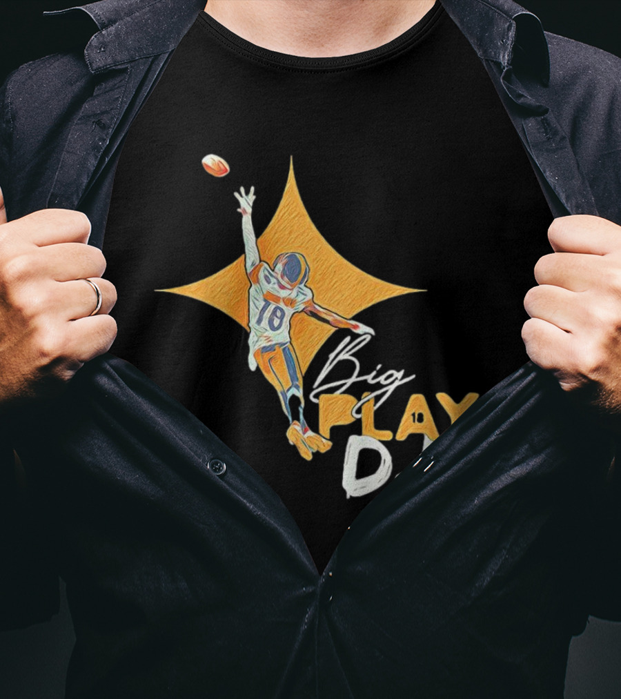 Big Play DJ Pittsburgh Steelers Football Star Catch 18 T-Shirt