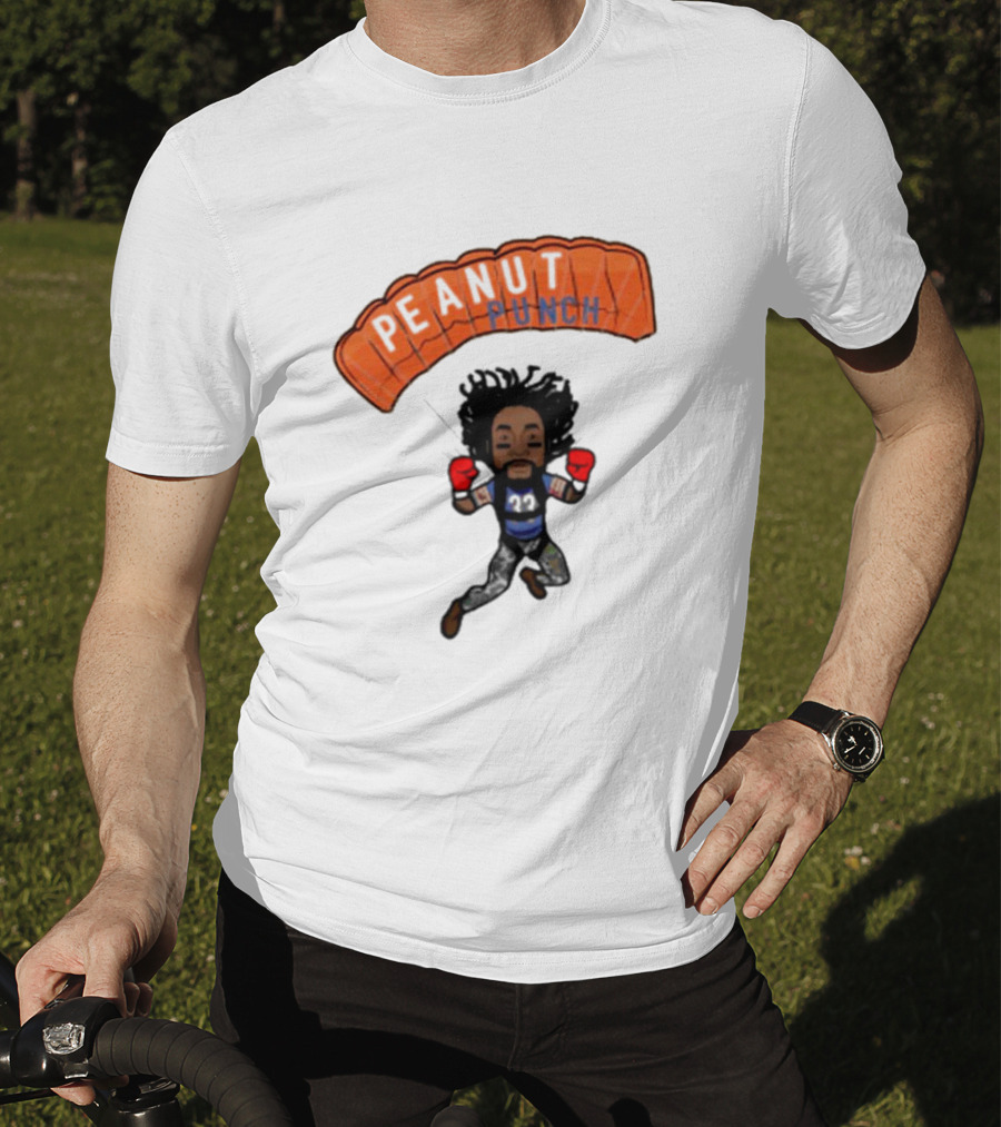 Charles Tillman Peanut Punch Parachute Skydiving Adventure T-Shirt