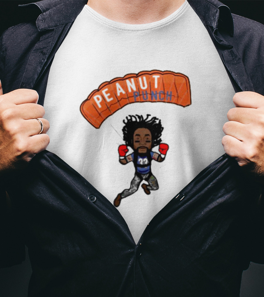 Charles Tillman Peanut Punch Parachute Skydiving Adventure T-Shirt