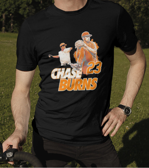 CHAS BURNS 23 Throw The Ball T-Shirt