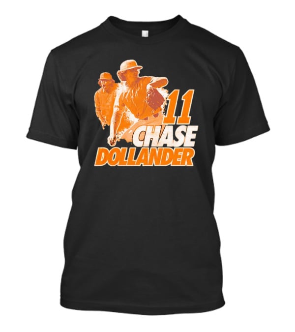 Chase Dollander 11 Baseball Action Player T-Shirt