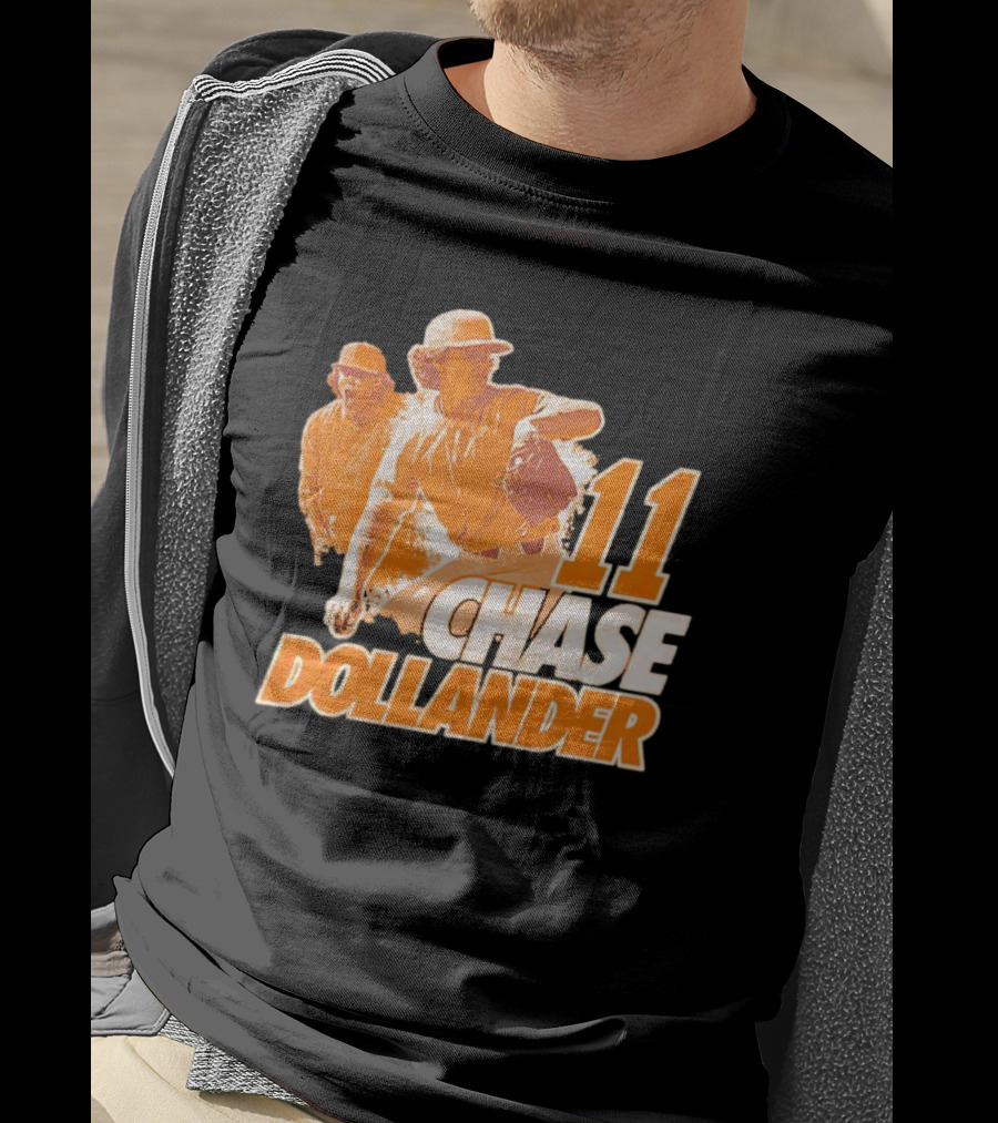 Chase Dollander 11 Baseball Action Player T-Shirt