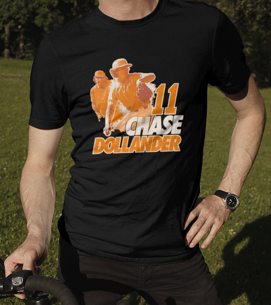Chase Dollander 11 Baseball Action Player T-Shirt
