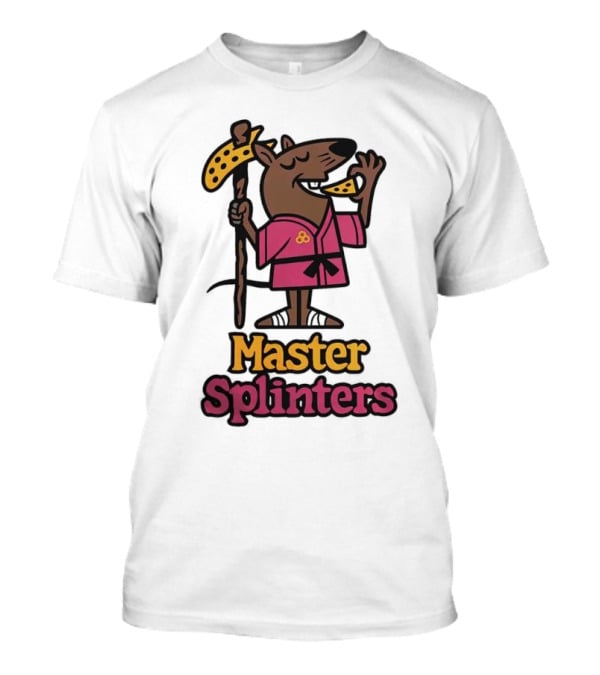 Master Splinters Pizza Slice Lover Ninja Rat T-Shirt