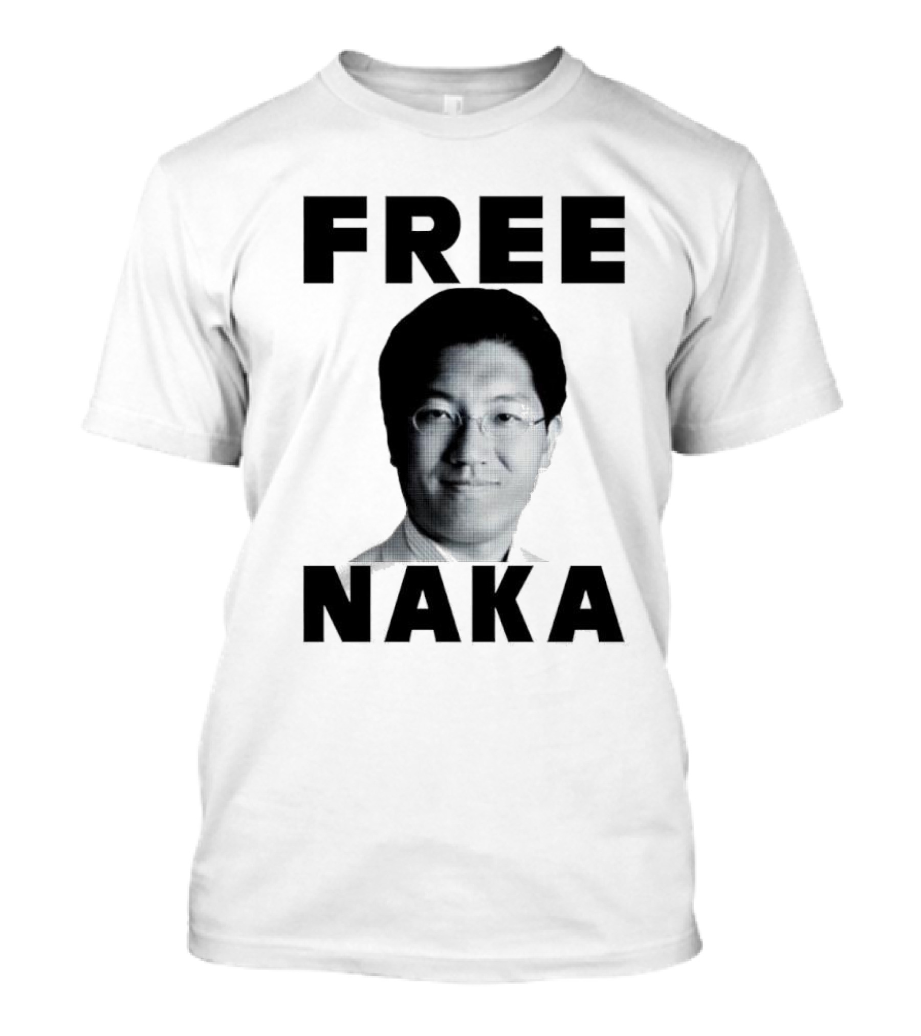 FREE NAKA Black White Pixelated T-Shirt