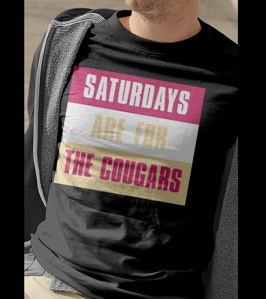 Saturdays Are For The Cougars College Game Day Spirit T-Shirt