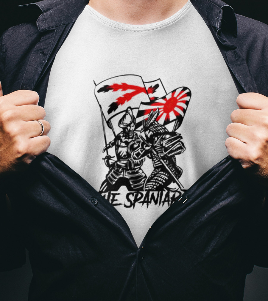 The Spaniard Knight With Dual Red Flags T-Shirt