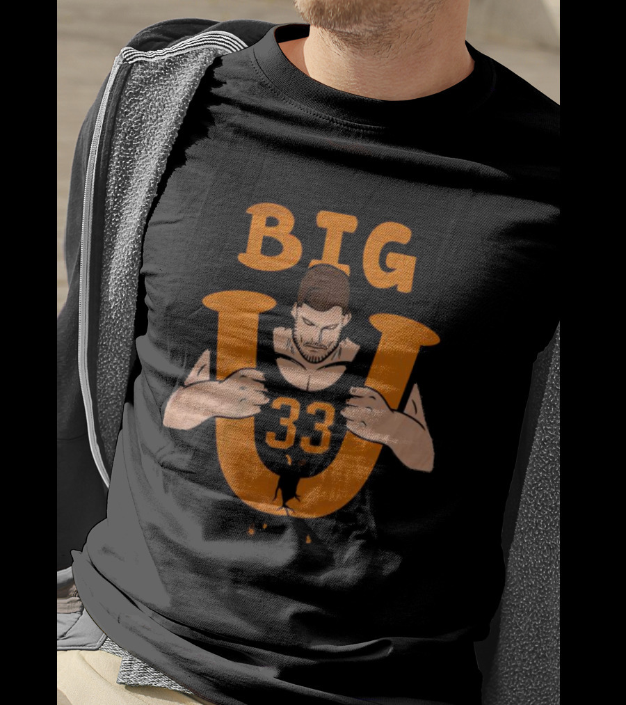 Big U 33 Uros Plavsic Basketball Player Strength T-Shirt