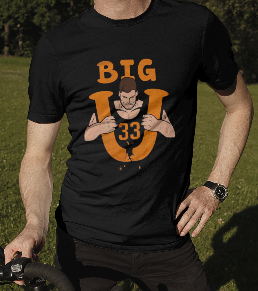 Big U 33 Uros Plavsic Basketball Player Strength T-Shirt