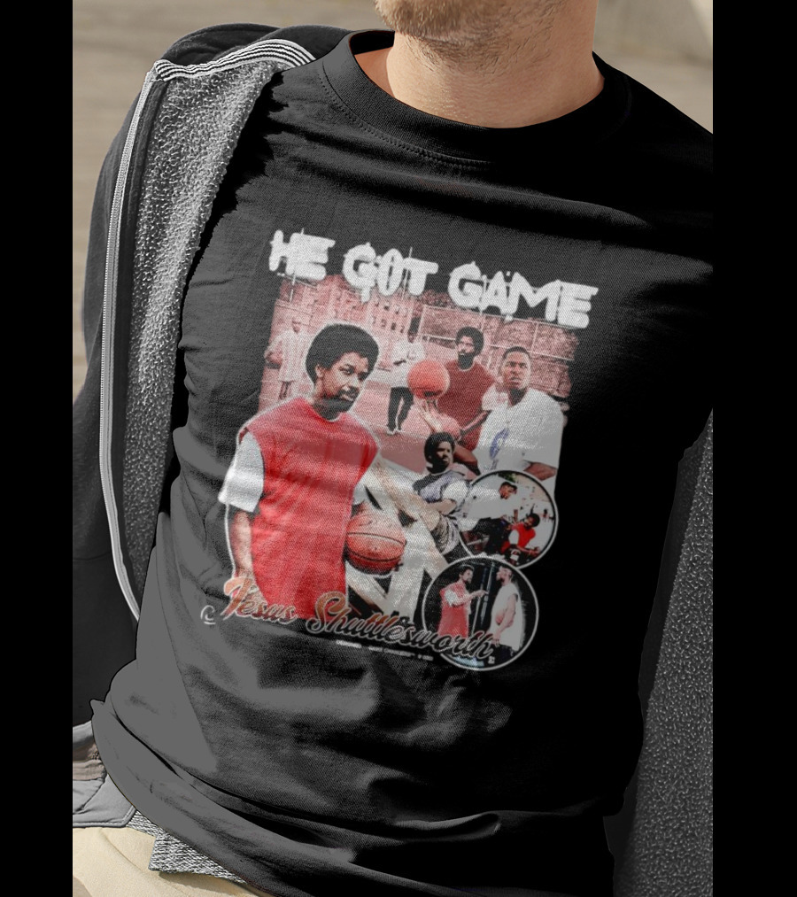 He Got Game Jesus Shuttlesworth Urban Basketball Scene 1998 T-Shirt