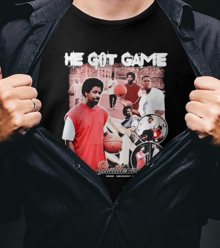 He Got Game Jesus Shuttlesworth Urban Basketball Scene 1998 T-Shirt