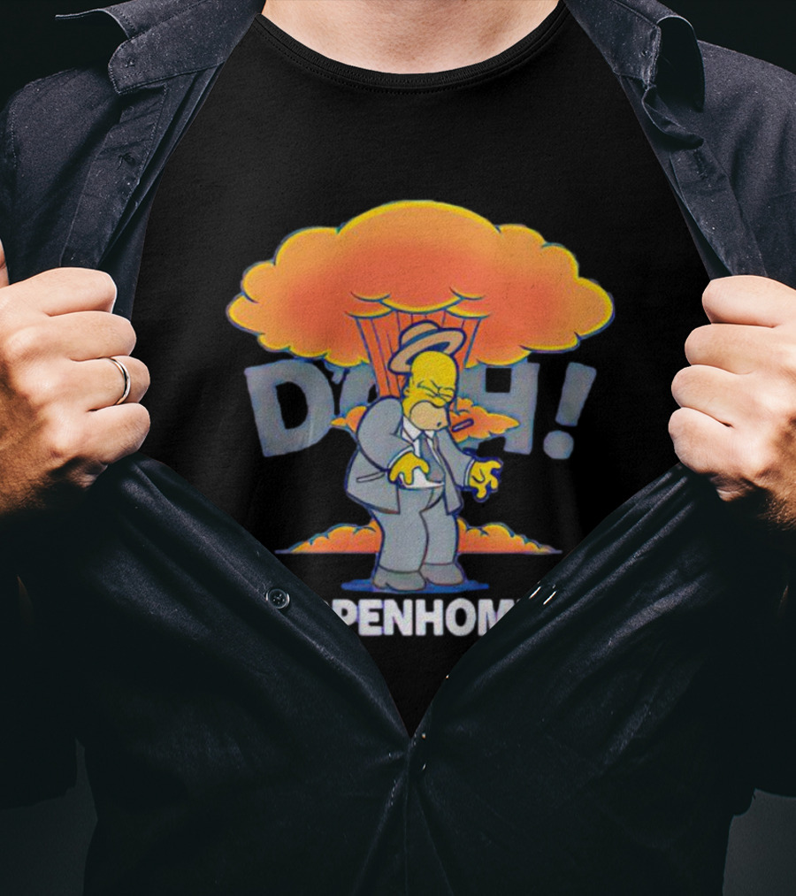 Homer Simpson D'oh Oppenhomer Explosion T-Shirt