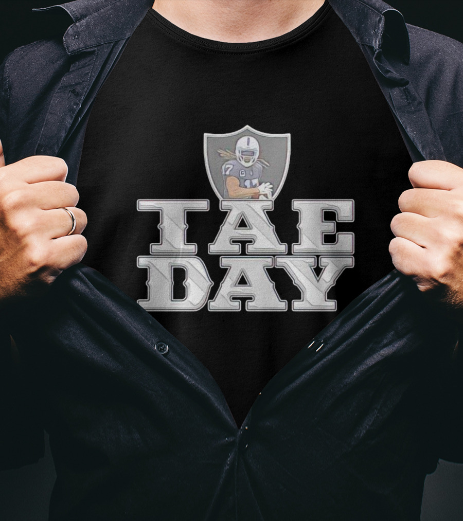 Las Vegas Raiders TAE DAY Davante Adams Football T-Shirt