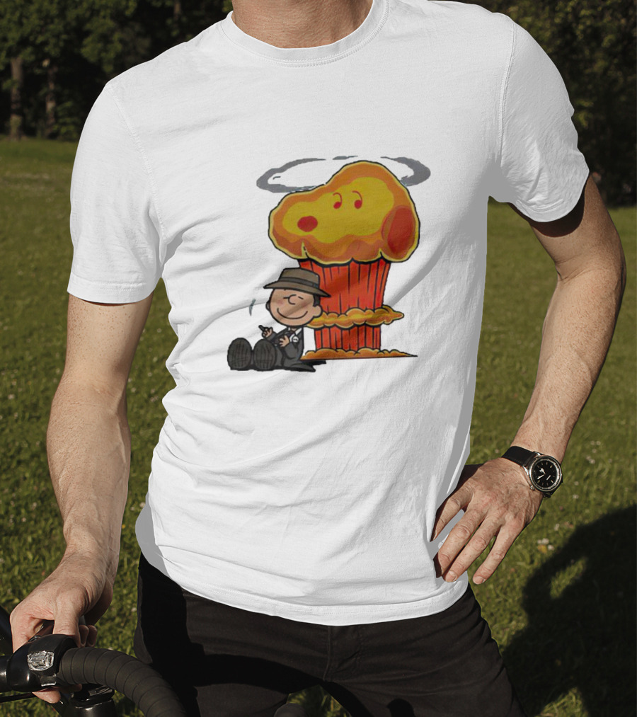 Oppeanutheimer Snoopy Explosion With Charlie Brown Smoking T-Shirt
