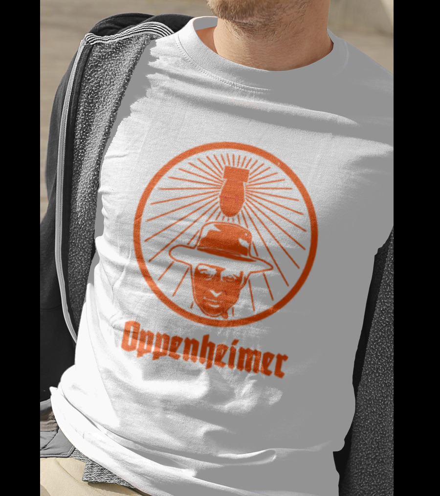 Oppenheimer Atom Meister Iconic Bomb Hat T-Shirt